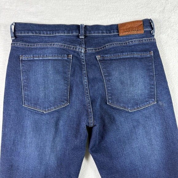 Mott & Bow Jeans Mens 34x30 Blue Slim Stretch Preppy Mid Rise Dark Wash Denim - Picture 8 of 16